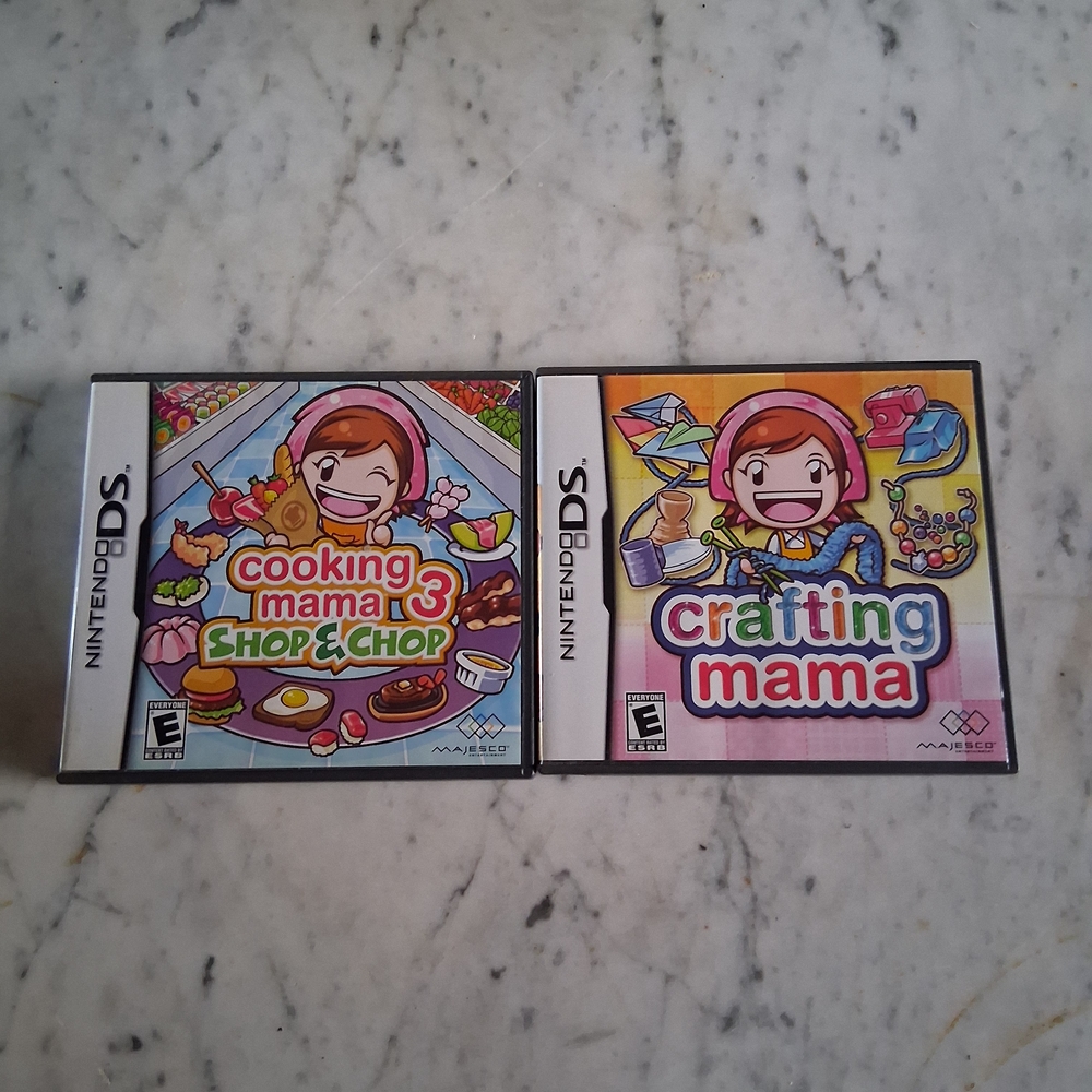 Cooking Mama 3 and Crafting Mama Nintendo DS Games